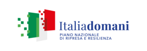 Logo Italia domani: piano nazionale di ripresa e resilienza
