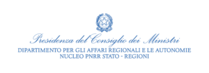 Logo Presidenza del Consiglio dei Ministri: DIPARTIMENTO PER GLI AFFARI REGIONALI E LE AUTONOMIE NUCLEO PNRR STATO-REGIONI